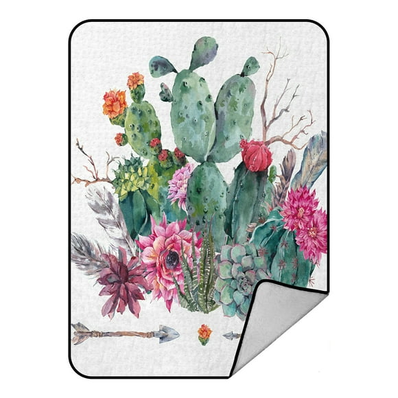 rouihot 60x80 Inches Flannel Throw Blanket Colorful Succulents and Cacti Plants Set with Hand Drawn Doodle Cartoon Cactus Home Decorative Warm Cozy Soft Blanket for Couch Sofa Bed rouihot 60x80 Inches Flannel Throw Blanket Colorful Succulents and Cacti Plants Set with Hand Drawn Doodle Cartoon Cactus Home Decorative Warm Cozy Soft Blanket for Couch Sofa Bed